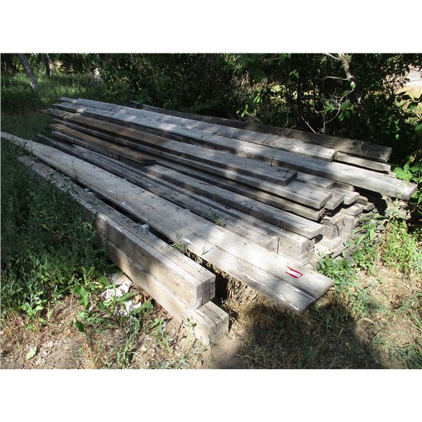 Mixed Lot of  Reclaimed Fir, mostly long (8' - 16') boards, nails not removed yet