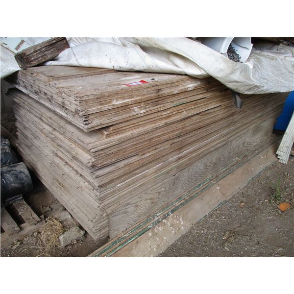 (~60 Sheets) 1/2" Plywood Sheets