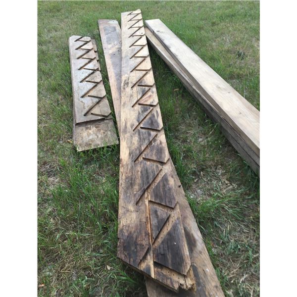 (2) Sets of hardwood stair stringers