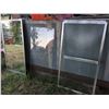 Image 2 : Textured Glass Shower Door (29 3/8 x 55"), Mirror (29 1/4 x 55"), Plate Glass Sheet (23.5 x 50")