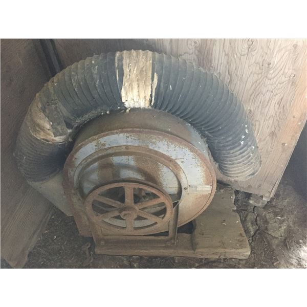 Furnace-Type Fan (12" Wide x 23" Diameter) Furnace-Type Fan with Flexible Hose; Turns Freely