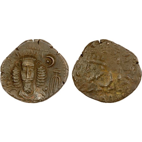 ELYMAIS: Kamnaskires-Orodes, mid-2nd century AD, AE tetradrachm (14.93g), VF-EF