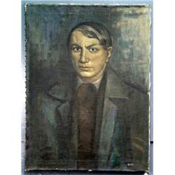 J.K. HANSEGGER 059 O/C PORTRAIT OF PABLO PICASSO 1