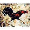 Image 1 : J.K. HANSEGGER 534 O/B ROOSTER 27.5"X21.5" (FRAMED