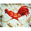 Image 1 : J.K. HANSEGGER 527 O/B RED ROOSTER 27.5"X22"