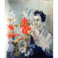 J.K. HANSEGGER 043 ROSE WITH FLOWERS 1934 "TRAUMER