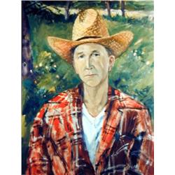 J.K. HANSEGGER 119 O/C THE OLD FARMER 24"X30"