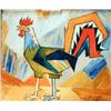 Image 1 : J.K. HANSEGGER 488 O/C MULTI COLORED ROOSTER 16"X1