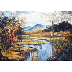 J.K. HANSEGGER 726 O/C WINDING RIVER 40"X30"