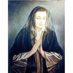 J.K. HANSEGGER 032 O/C PRAYING WOMAN 24"X30"