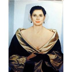 J.K. HANSEGGER 014 O/C PORTRAIT LADY JOLA 24"X30"