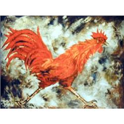 J.K. HANSEGGER 553 O/C PALLETTE KNIFE PAINTING ON