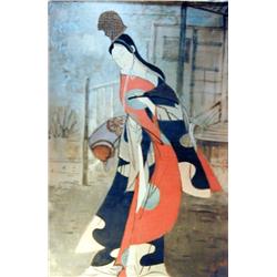 J.K. HANSEGGER 089 O/C JAPAN DANCE 26"X36.5"