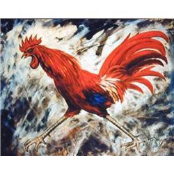 J.K. HANSEGGER 559 O/C ROOSTER 30"X24"