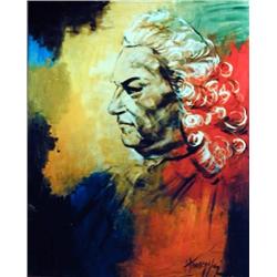 J.K. HANSEGGER 231 O/C PORTRAIT J.S. BACH 24"X30"