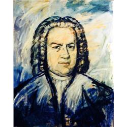 J.K. HANSEGGER 230 O/C PORTRAIT MAN IN BLUE