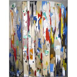 J K HANSEGGER O/C "RELFLEXS ON THE ROAD" 38"X48" F