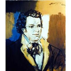 J.K. HANSEGGER 251 O/C PORTRAIT MAN W/ GLASSES