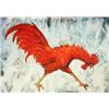 Image 1 : J.K. HANSEGGER 504 O/B RED ROOSTER 16"X11.5" (FRAM