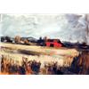 Image 1 : J K HANSEGGER 734 OIL ON CANVAS "RED BARN AND FORE