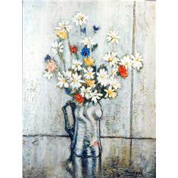 J.K. HANSEGGER 431 DAISIES IN PITCHER 18"X24" O/C