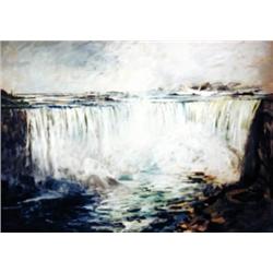 J K HANSEGGER 827 OIL ON BOARD "NIAGARA FALLS"