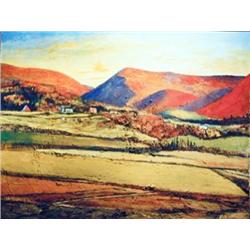 J K HANSEGGER 764 PALLETTE KNIFE PAINTING ON CANVA