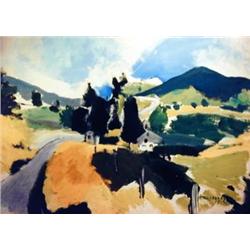 J.K. HANSEGGER 760 GOLDEN GREEN VALLEY 40"X30"