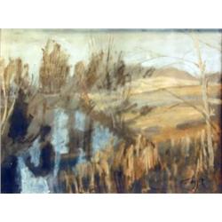 J.K. HANSEGGER 889 O/B IMPRESSIONIST LANDSCAPE 25.