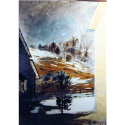 J.K. HANSEGGER 631 O/C LANDSCAPE VIEW BETWEEN BUIL