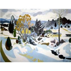 J.K. HANSEGGER O/C HOUSES IN SNOW