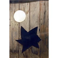 J.K. HANSEGGER 946 FRAMED BARN SIDING W/ MOON &
