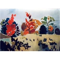 J.K. HANSEGGER 1126 O/C AUTUMN TREES 30"X24"