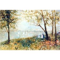 J.K. HANSEGGER 739 PARIS PARK 1947 24"X36"