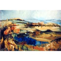 J.K. HANSEGGER 680 O/B HILLSDALE 1957 28"X36"