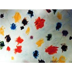 J.K. HANSEGGER 1235 O/P SPLOTCHES 28"X22"