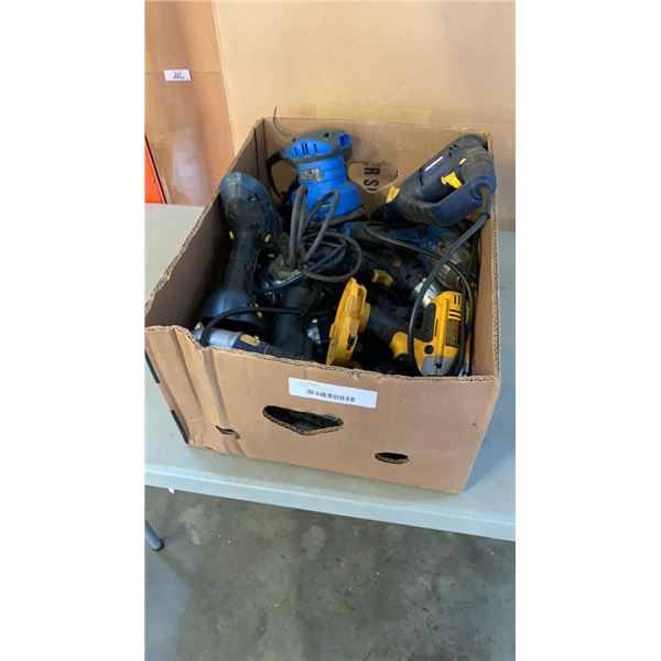 BOX OF POWER TOOLS