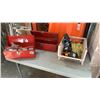 Image 1 : 2 TOOLBOXES WITH BIN OF DRILL, STRAPS AND MORE