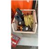 Image 8 : 2 TOOLBOXES WITH BIN OF DRILL, STRAPS AND MORE