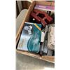 Image 10 : BOX AND CRATE OF FAUCETS, TRAINING WHEELS, ROCK TUMBLER AND MORE