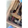 Image 5 : WOOD BOX OF HAND TOOLS AND BOX OF NAILS