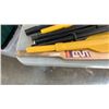 Image 10 : LOT OF PADDLES, CRICKET BAT AND PET FEEDER DISH WITH HOLDER