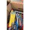 Image 3 : 2 BOXES OF 1/4IN, 5/16IN, 3/8IN NUTS AND BOLTS WITH HAND TOOLS AND MORE