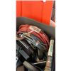 Image 10 : TOTE OF WELDING BLANKET, CUTTING DISCS, 2 MILLER METER KITS AND MORE