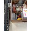 Image 8 : BOX OF EARPLUGS, HAND TOOLS, WRECKING BAR, TOOL ORGANIZER AND MORE