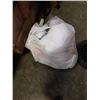 Image 2 : CAST IRON UMBRELLA STAND AND BAG OF FIBER FILL