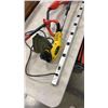 Image 2 : 2 ELECTRIC WEED TRIMMERS BOTH WORKING, LONG POWER BAR AND HUSQVARNA REEL MOWER