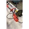 Image 4 : 2 ELECTRIC WEED TRIMMERS BOTH WORKING, LONG POWER BAR AND HUSQVARNA REEL MOWER