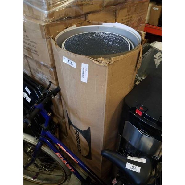 BOX OF INSULATED FOIL, WOOD BOARD AND MORE