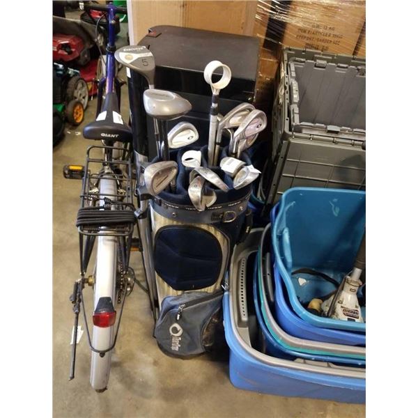 TEARDROP GOLF BAG WITH CLUBS